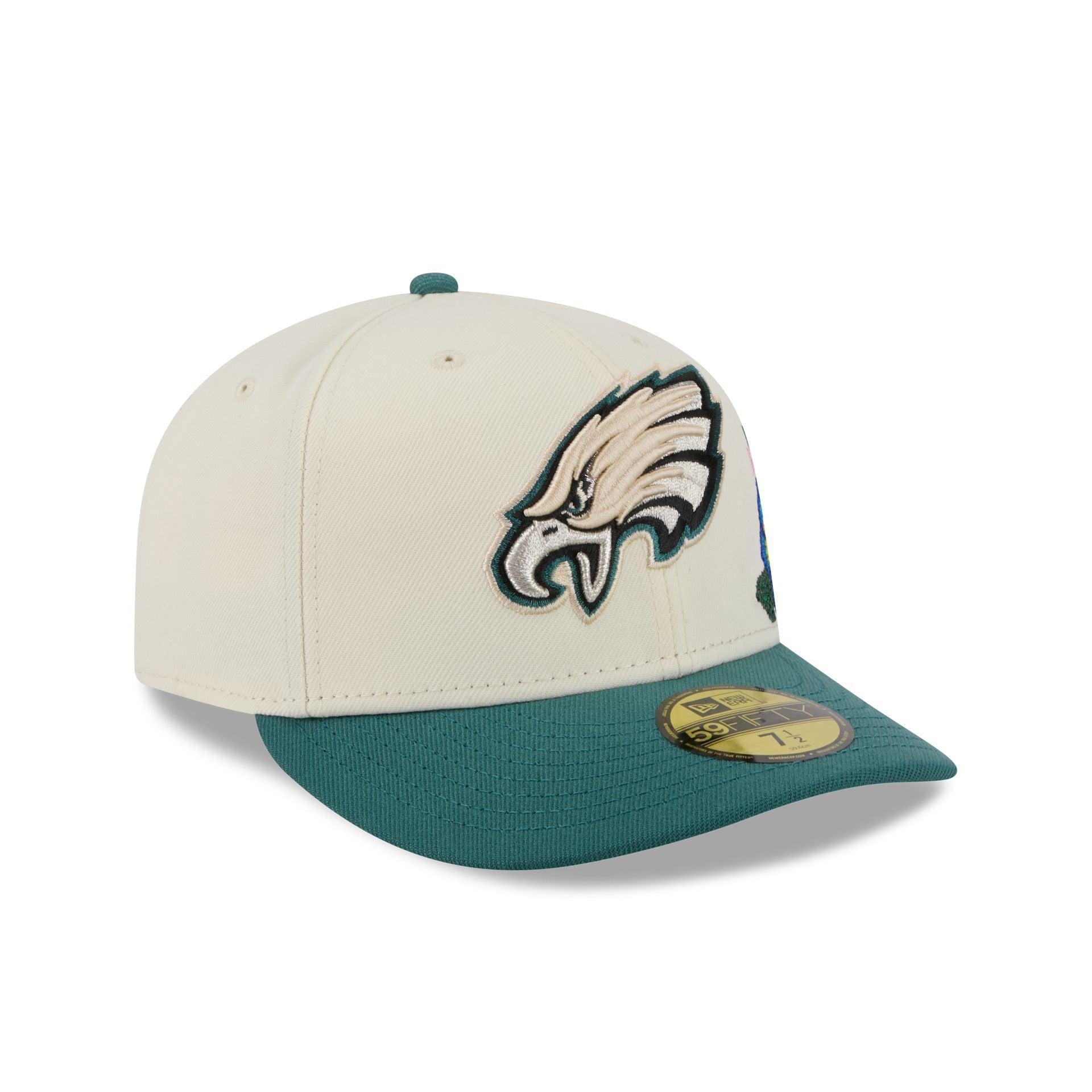Philadelphia Eagles Tonal Florals White 59FIFTY Fitted Hat Male Product Image
