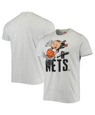 Mens Homage Ash Brooklyn Nets NBA x Rugrats Tri-Blend T-Shirt Product Image