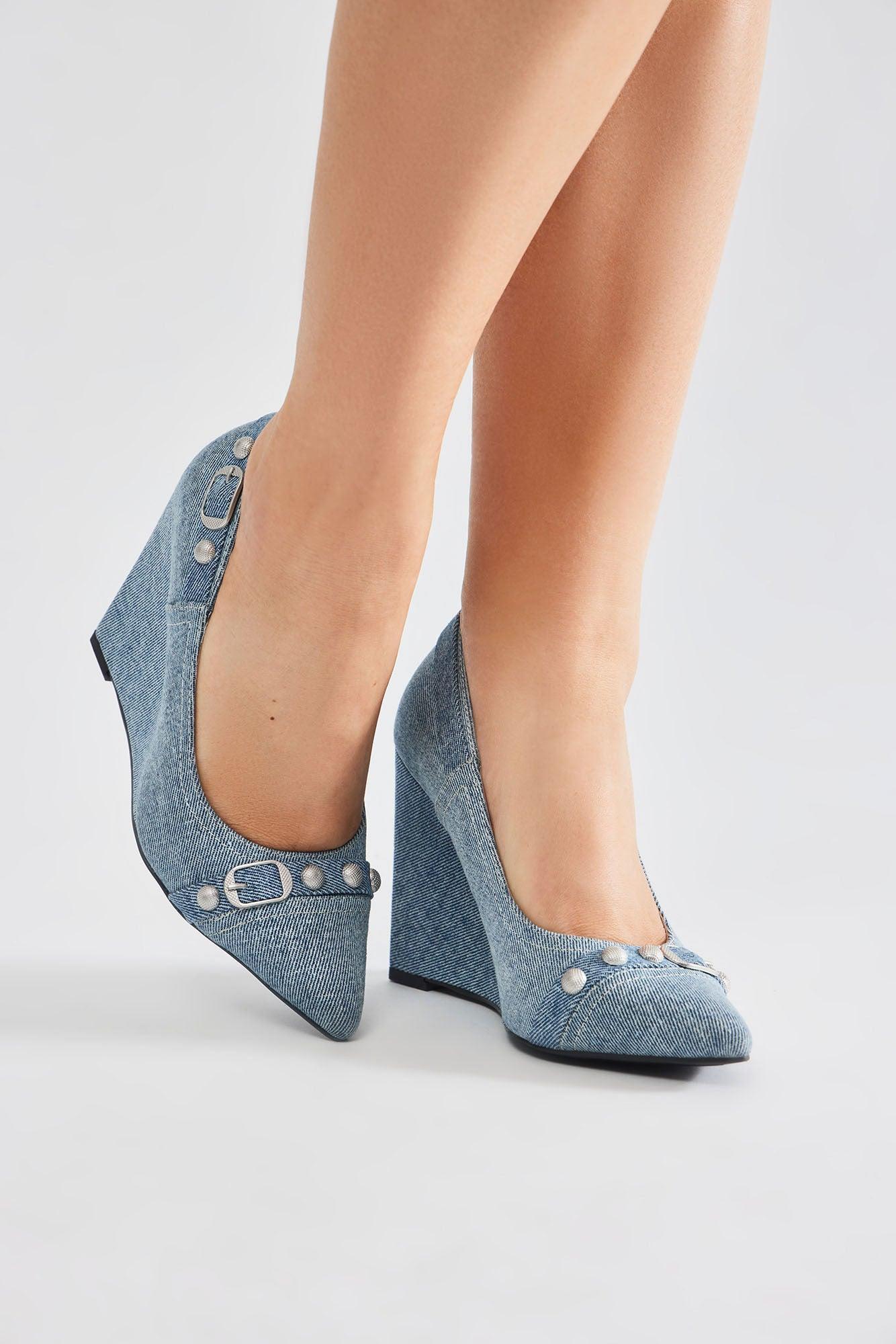 Still Fly Wedges - Denim Product Image
