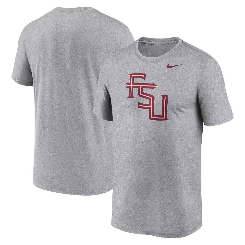 Men's Nike Heather Gray Florida State Seminoles Primetime Legend Alternate Logo T-Shirt, Size: 2XL, Grey Product Image