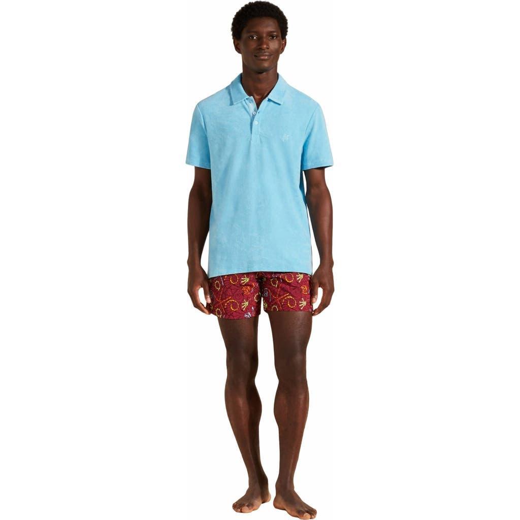 Mens Terry Cloth Polo Shirt Product Image