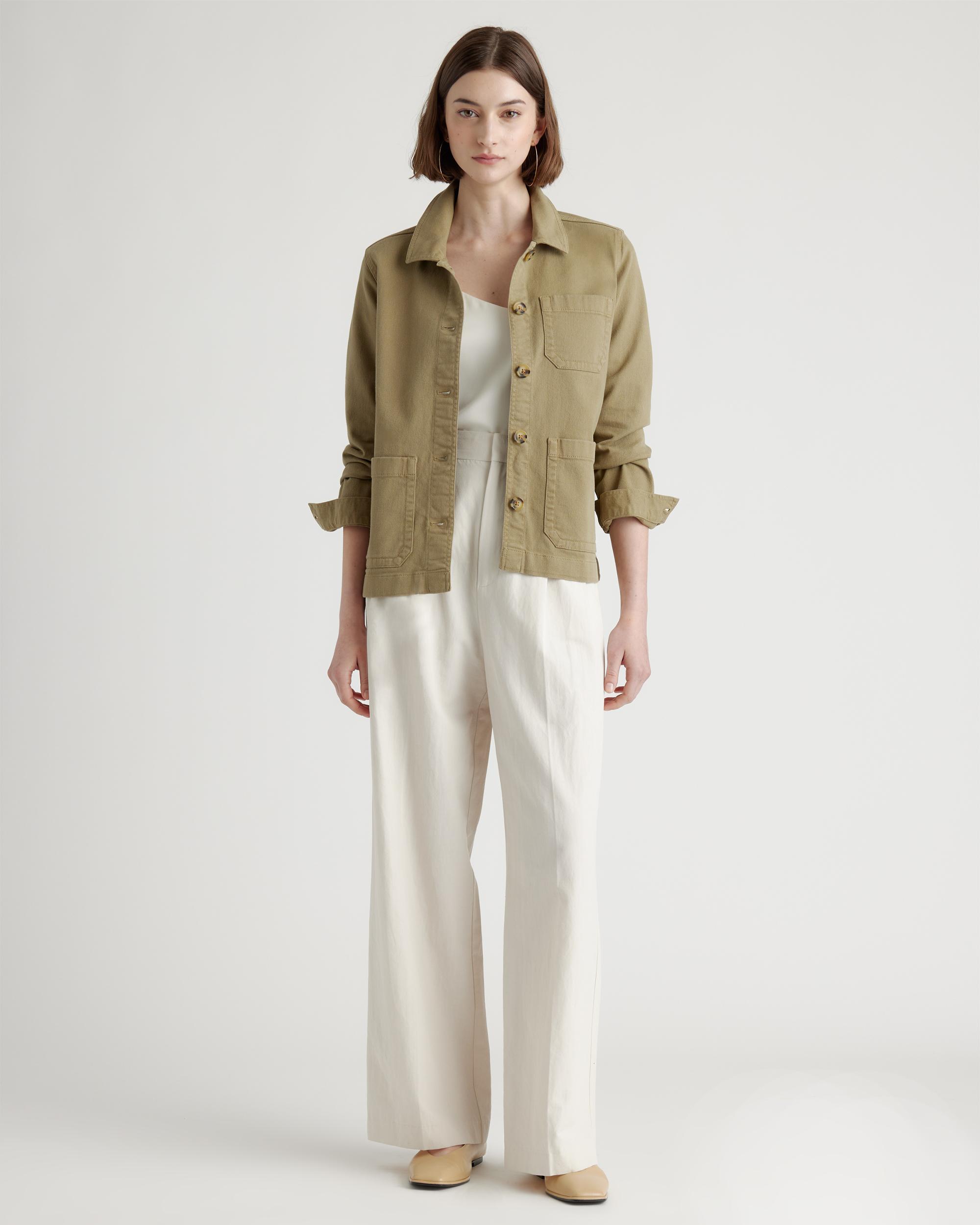 Quince | Women's Organic Comfort Stretch Chore Jacket Size XS, Organic Cotton Product Image
