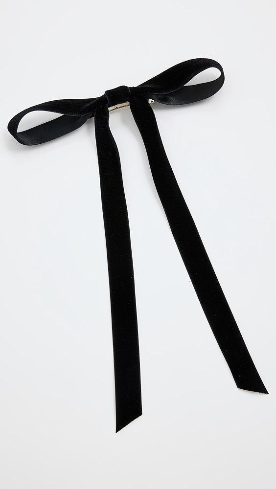 Jennifer Behr Aida Velvet Bow Barrette | Shopbop Product Image