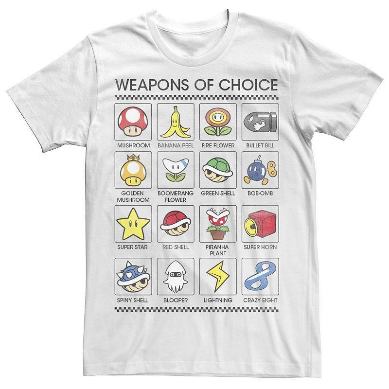 Big & Tall Nintendo Weapons Of Choice Gaming Group Shot Tee, Men's, Size: 5XL, Black Product Image