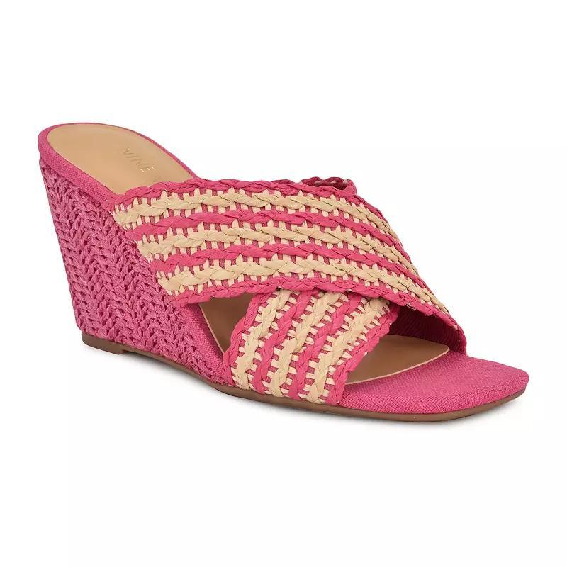 Nine West Novela Women's Slip-On Wedge Sandals, Size: 8.5, Pink Product Image