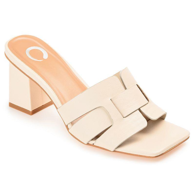 Journee Renatta Women's Tru Comfort Foam™ Block Heel Sandals, Size: 9.5, Brown Product Image