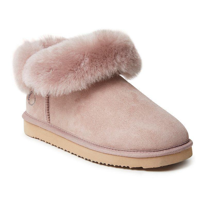 Fireside By Dearfoams Perth Wool-Lined Foldover Women's Boot Slippers, Size: 11, Gray Product Image