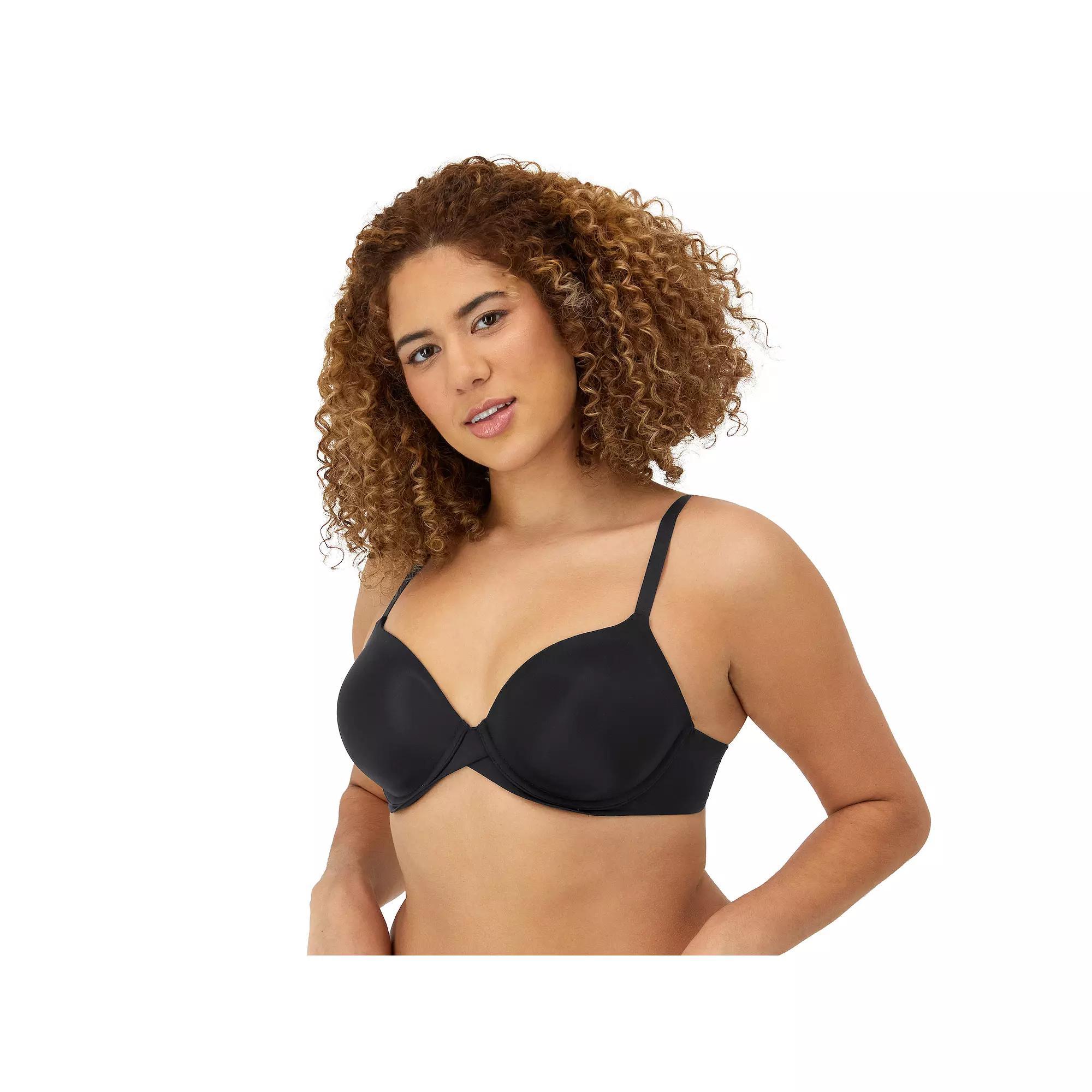 Maidenform Womens One Fabulous Fit 2.0 Tailored Demi Bra DM7543 - Black 42D Product Image