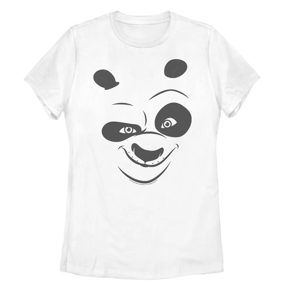 Men's Kung Fu Panda Po Face Costume Tee, Size: Small, White Product Image