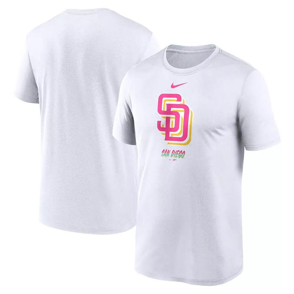 Men's Nike White San Diego Padres City Connect Logo T-Shirt, Size: Large Product Image