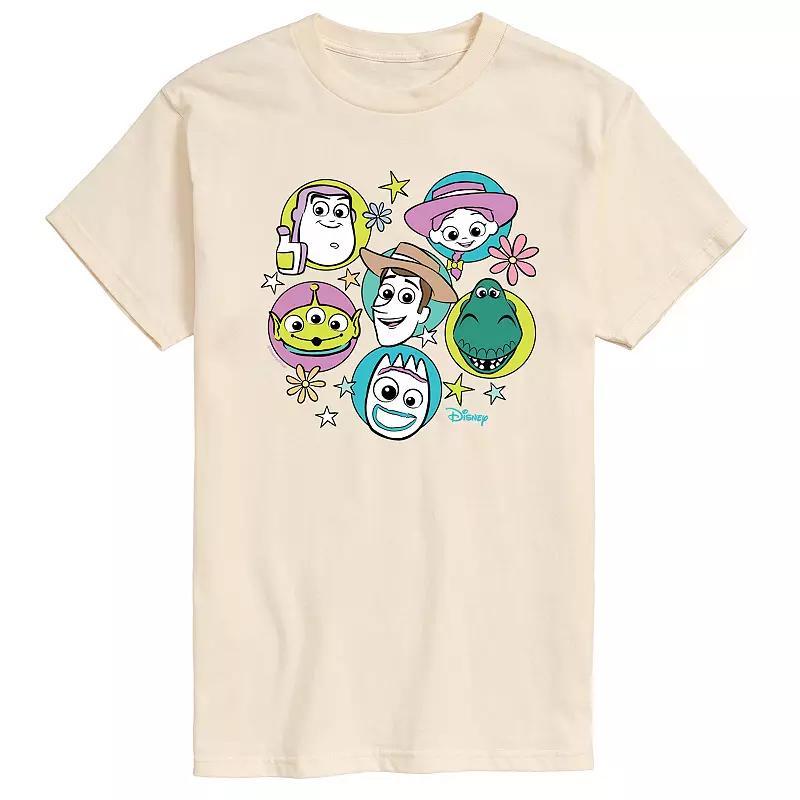 Disney / Pixar's Toy Story 4 Men's Group Grid Graphic Tee, Size: Medium, Ivory Product Image