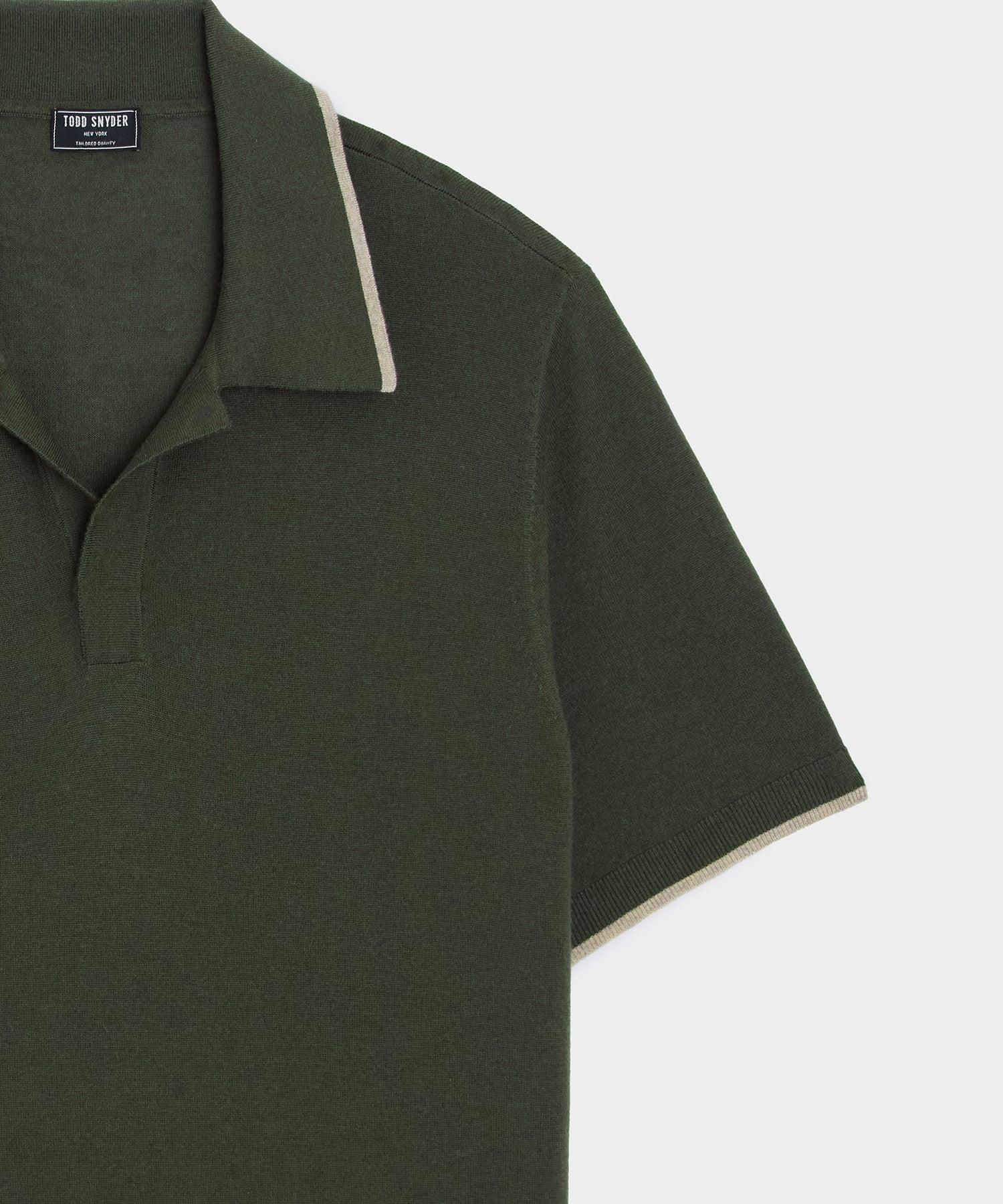 Silk-Cashmere Tipped Sweater Polo Product Image