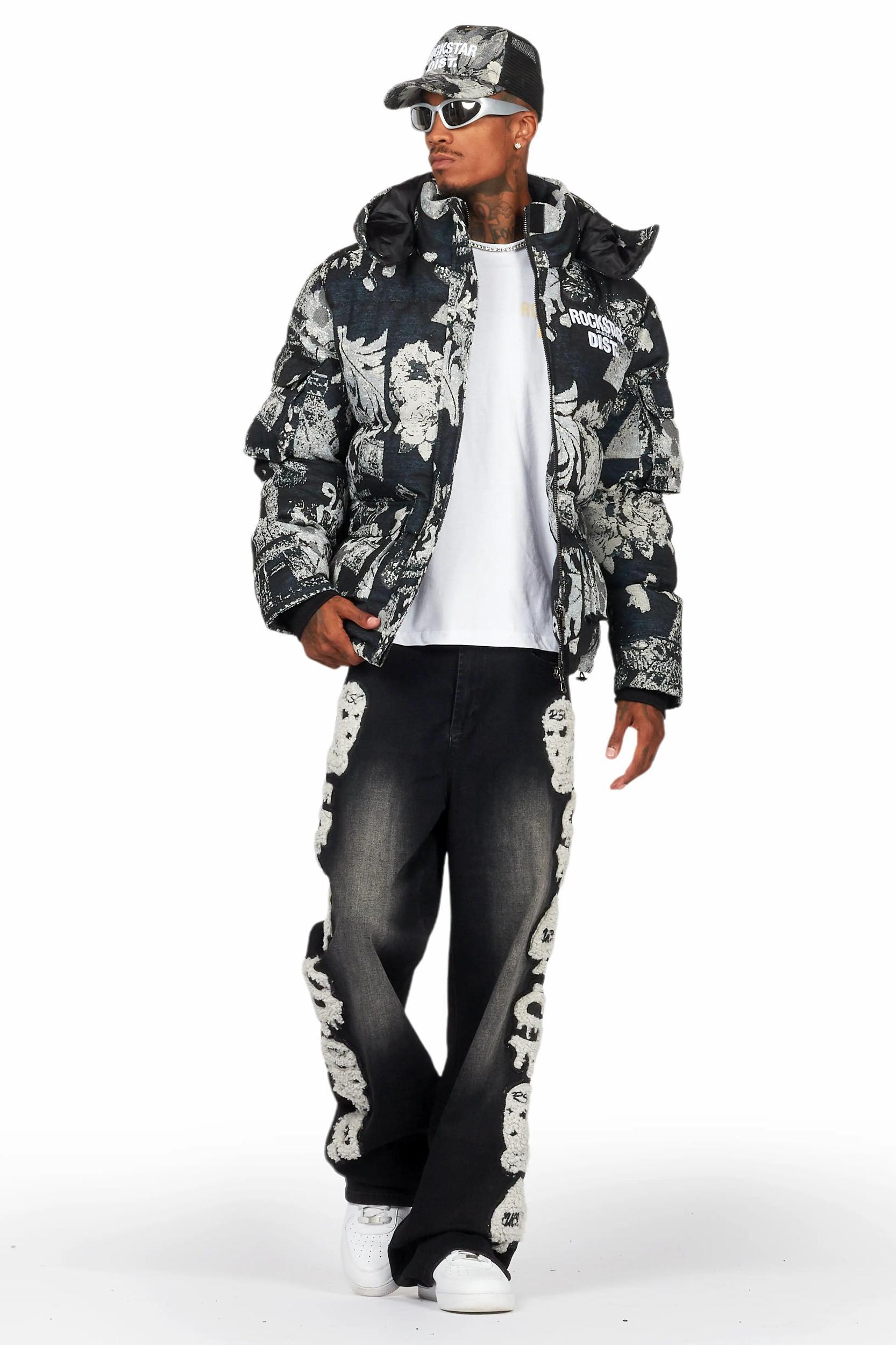 Francis Black Baggy Fit Jean Male Product Image