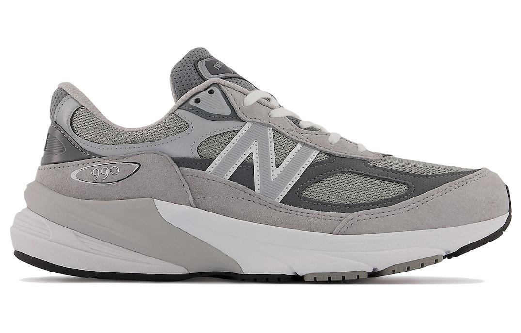 NEW BALANCE Grey Low Top Sneakers With Logo Detail In Suede And Tech Fabric Man Product Image