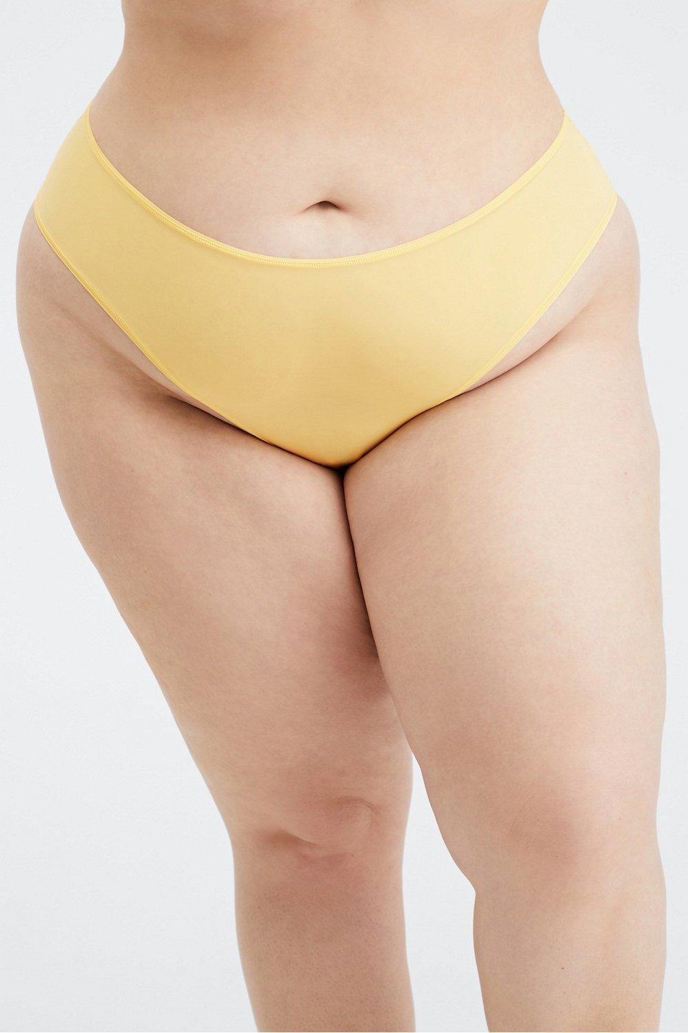 Fabletics Fine Touch Classic Brief Womens yellow Size S Product Image