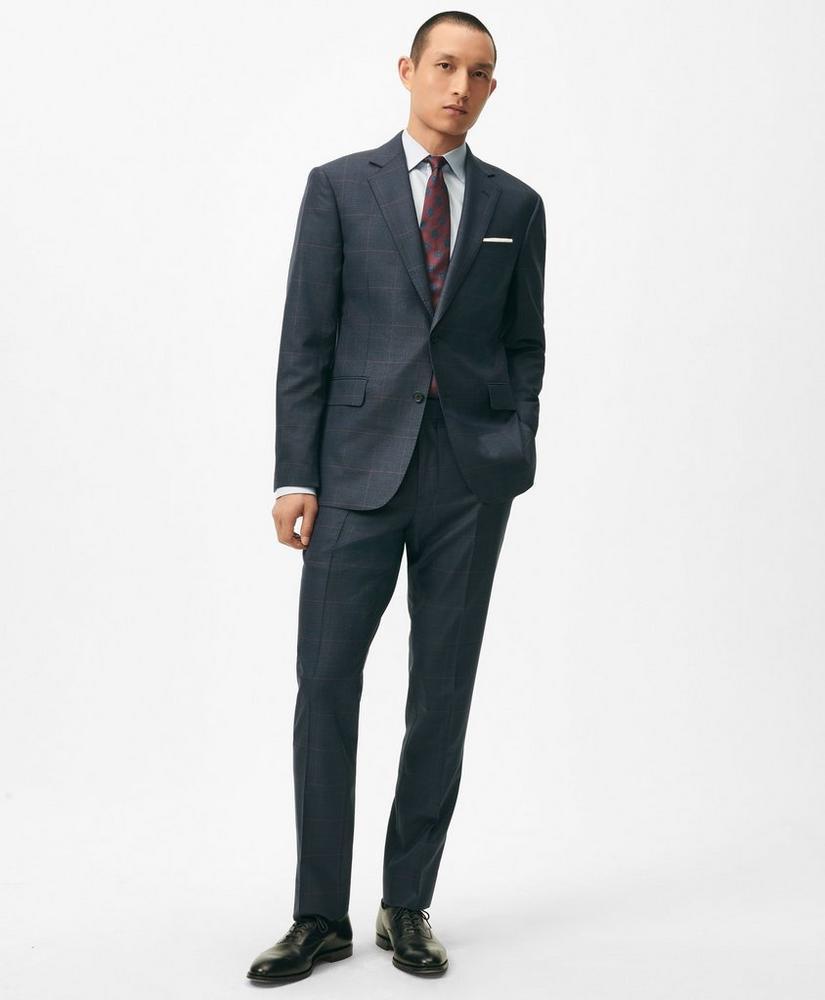 Brooks Brothers Explorer Collection Slim Fit Wool Checked Suit Jacket Product Image