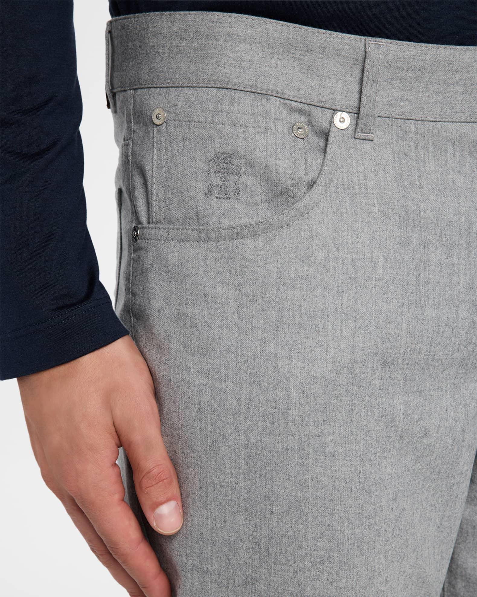 Men's Wool Flannel Five-Pocket Pants Product Image