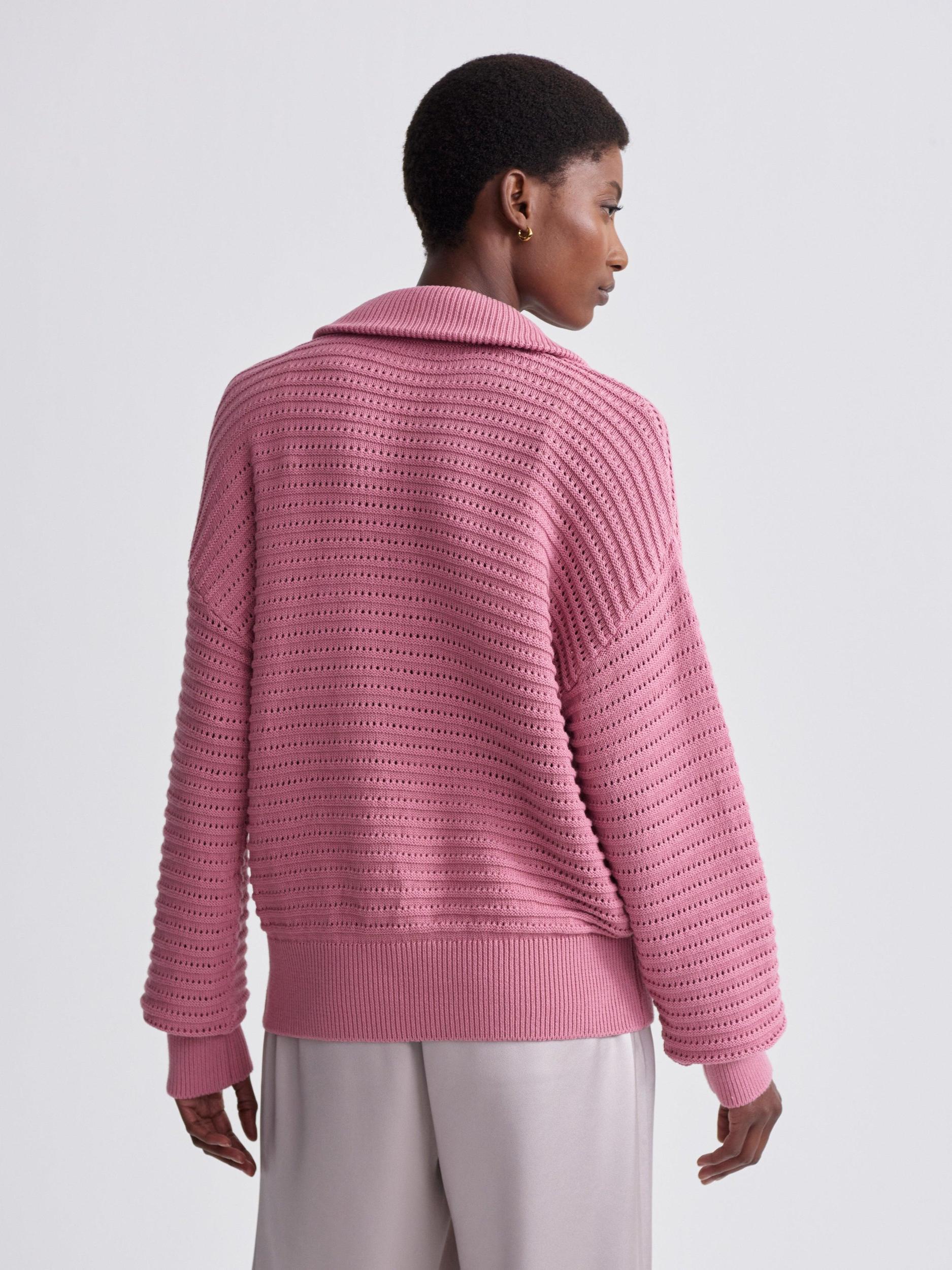 Tara Pointelle Half Zip Product Image