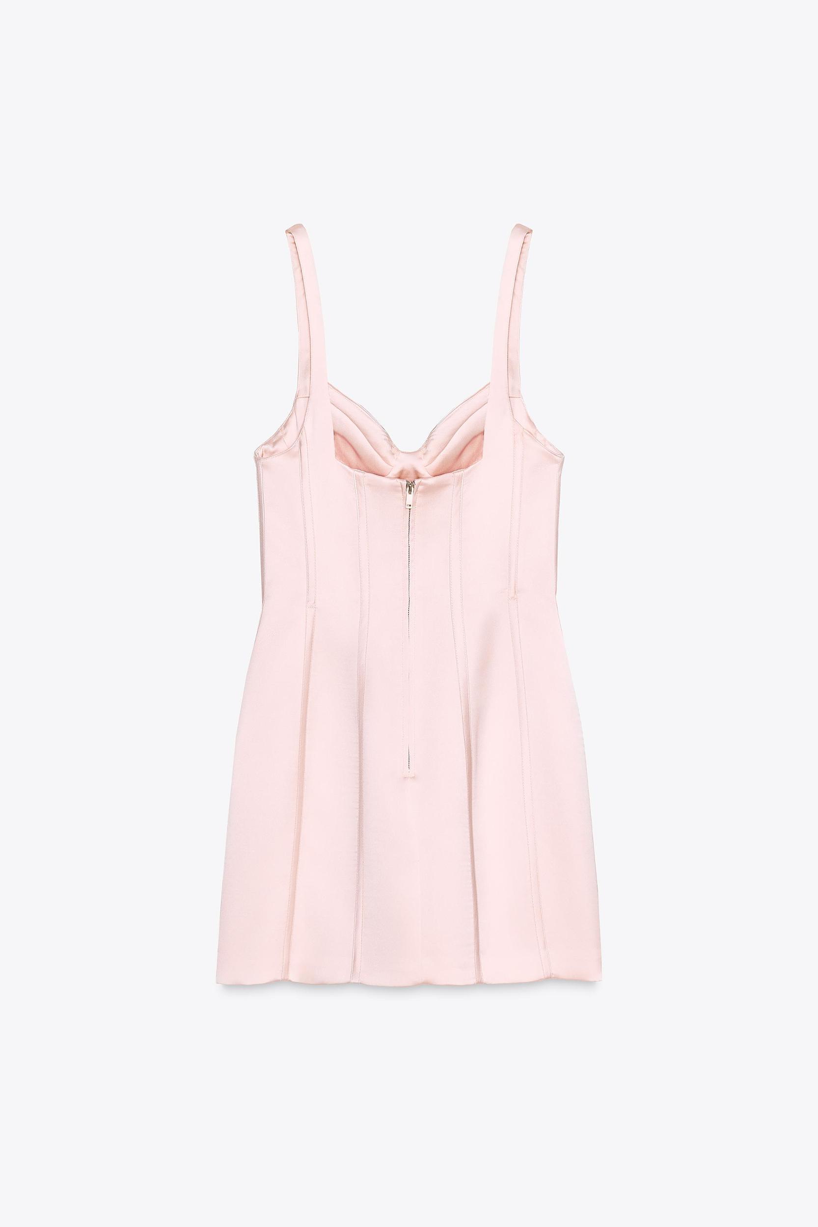 SATIN SHORT DRESS Product Image