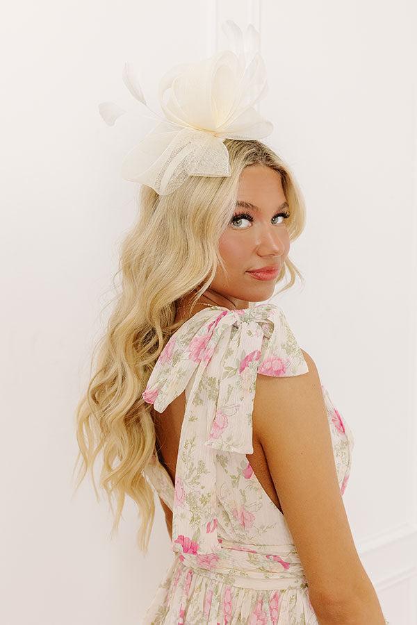Chic Statement Derby Headband in Cream Product Image