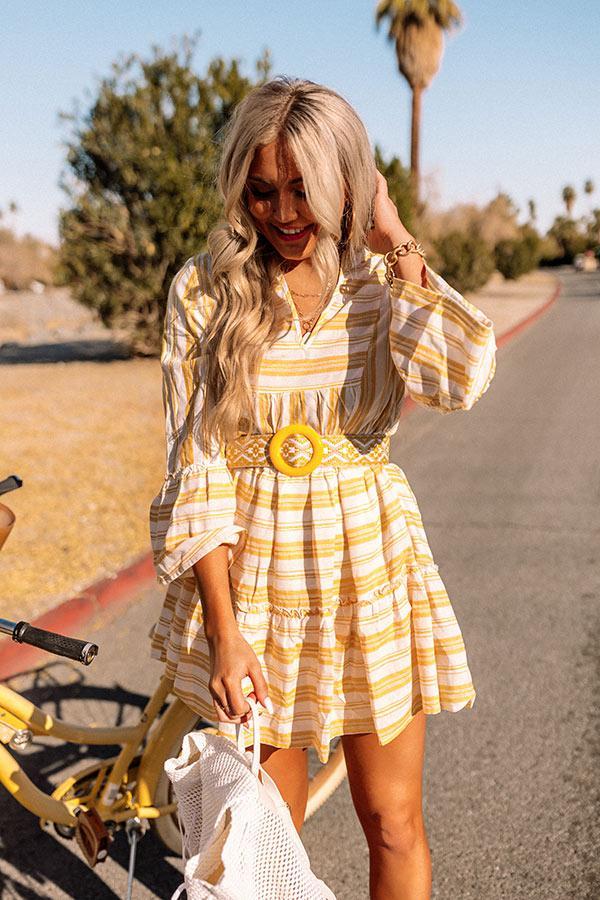 Florida Bound Shift Dress In Marigold Product Image