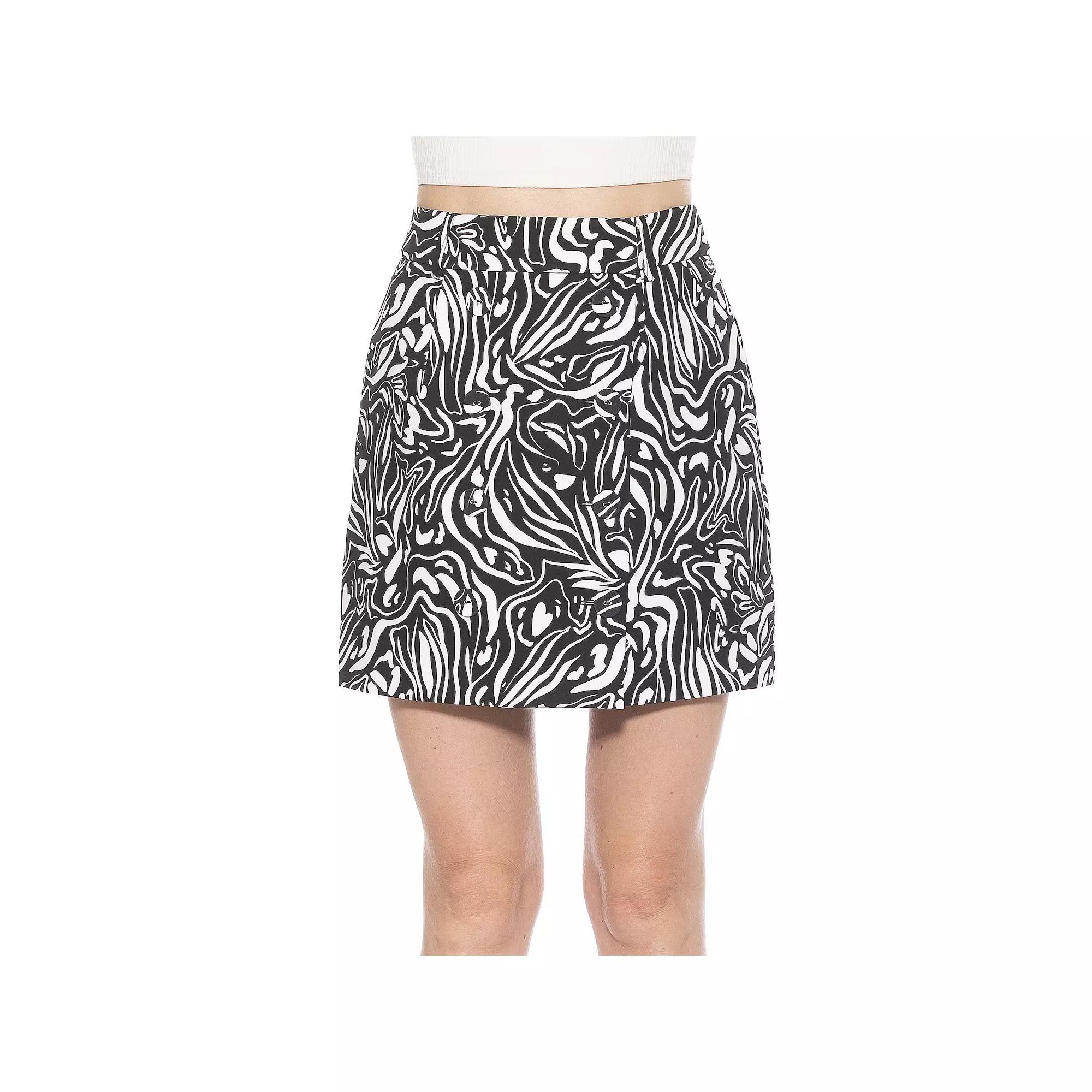 Women's ALEXIA ADMOR Cyrus Skirt, Size: 12, Pink Floral Product Image