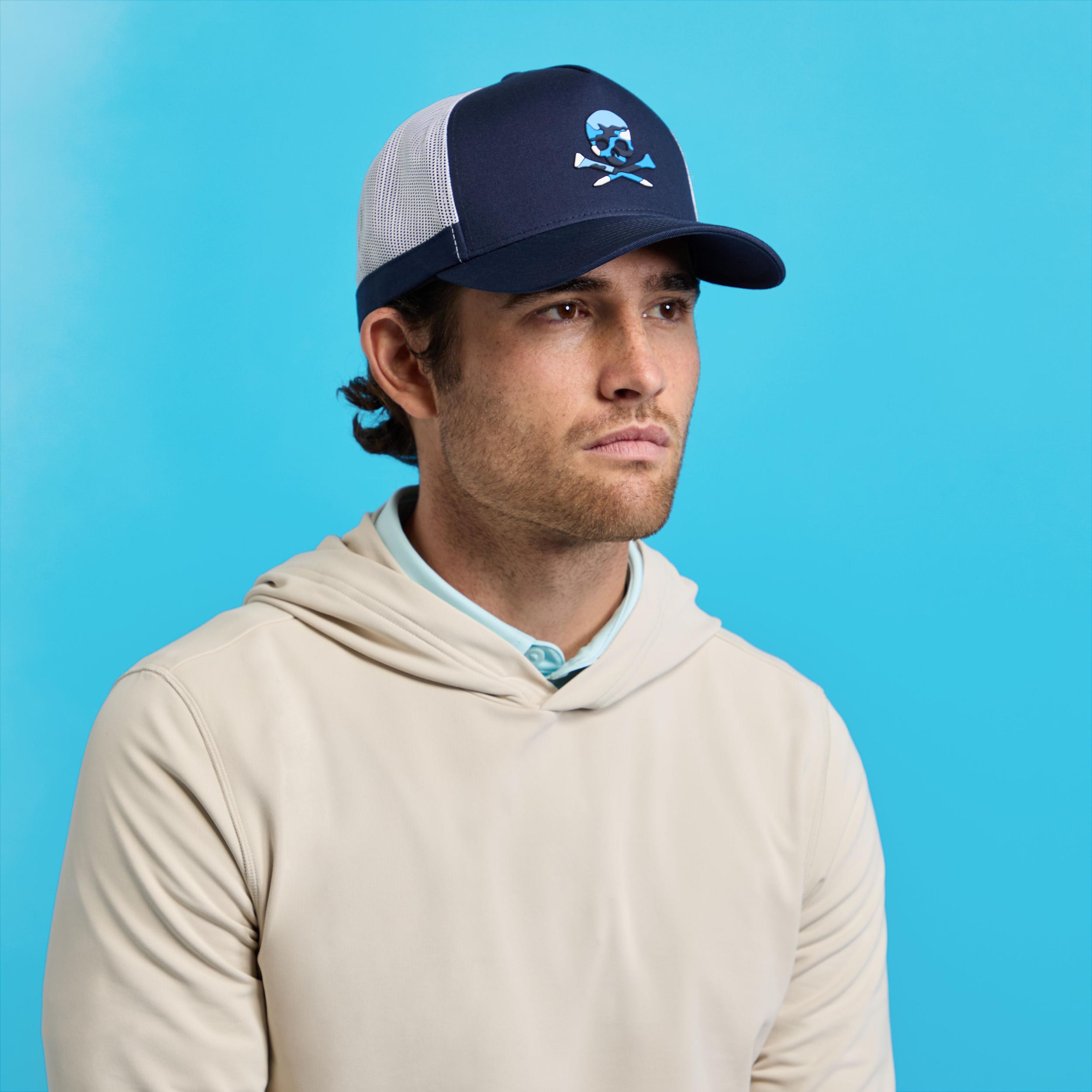 CAMO SKULL & TEES TRUCKER HAT Product Image
