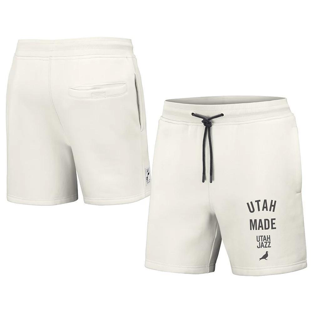 Men's NBA x Staple Cream Utah Jazz Heavyweight Fleece Shorts, Size: XL, Jaz Beige Product Image