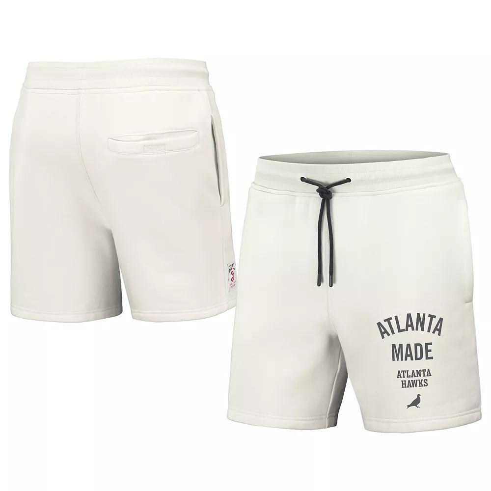 Men's NBA x Staple Cream Atlanta Hawks Heavyweight Fleece Shorts, Size: XL, Beige Product Image