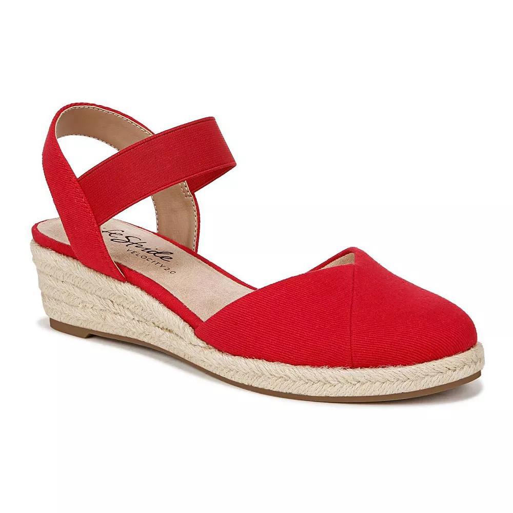 LifeStride Kimmie Women's Espadrille Wedges, Size: 8.5 Wide, Red Red Product Image