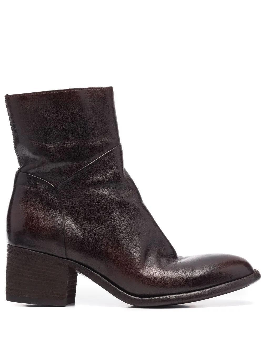 OFFICINE CREATIVE Denner Ankle Boots In Brown Product Image