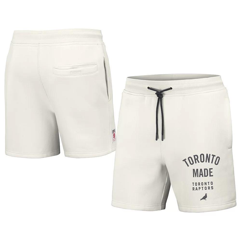 Men's NBA x Staple Cream Toronto Raptors Heavyweight Fleece Shorts, Size: Medium, Rpt Beige Product Image