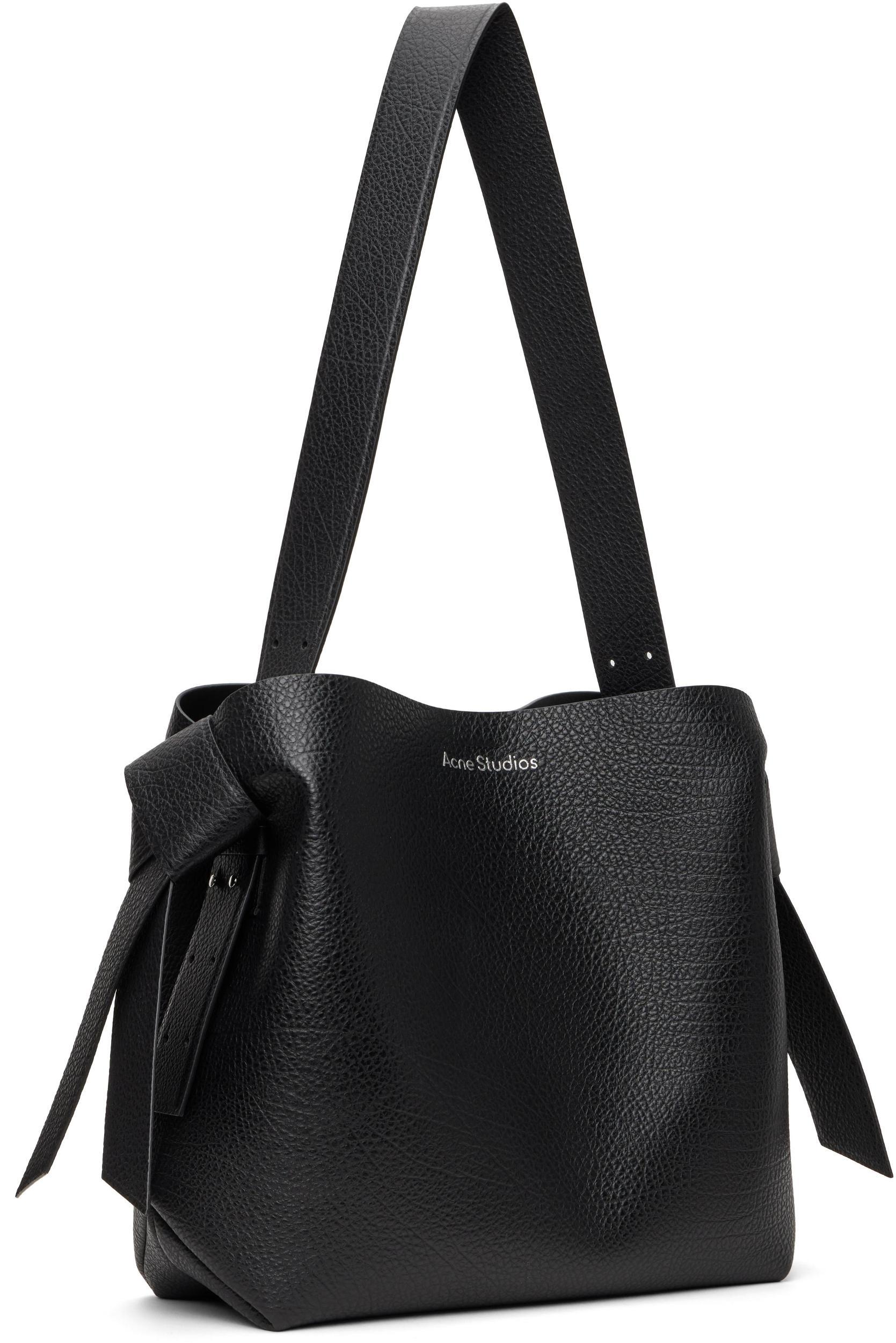 ACNE STUDIOS Black Musubi Midi Shoulder Bag In 900 Black Product Image