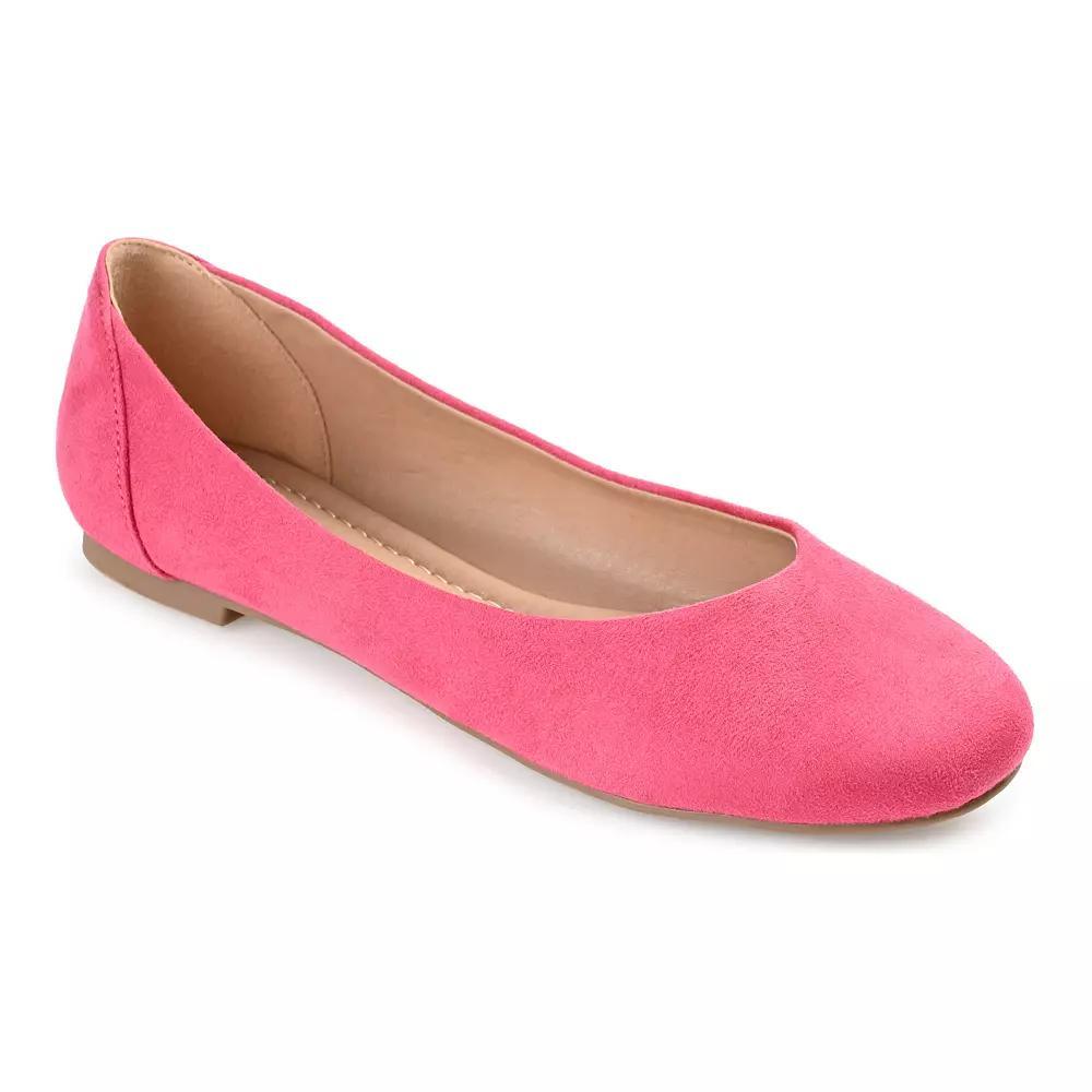 Journee Kavn Women's Comfort Sole Ballet Flats, Size: 6 Wide, Pink Product Image
