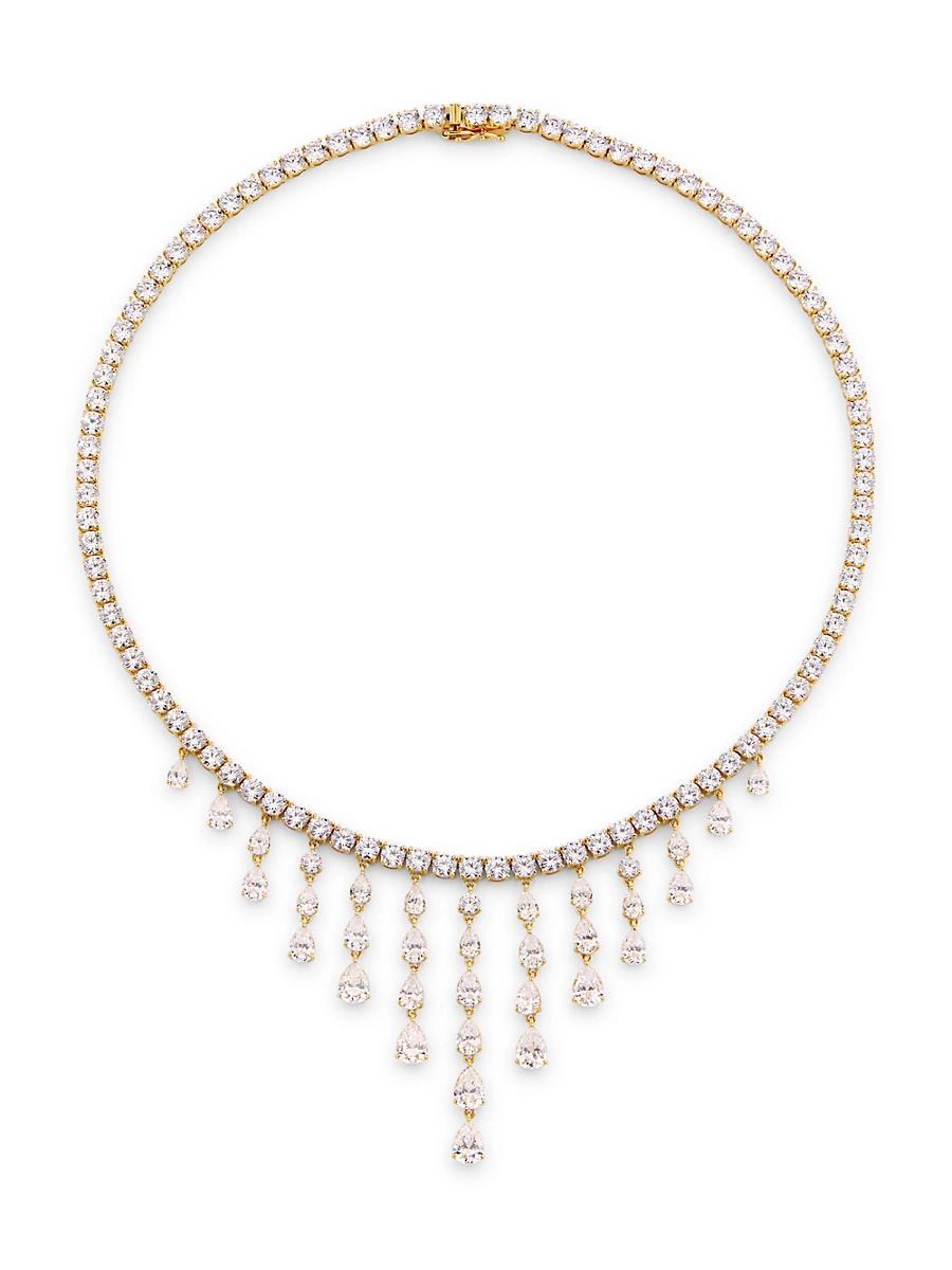 Womens Willow Drama 18K Gold-Plated & Cubic Zirconia Collar Necklace Product Image