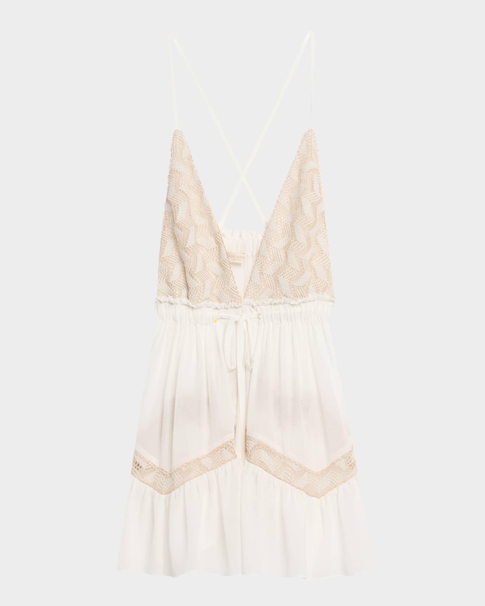 Kerry Crochet-Trim Mini Dress Product Image