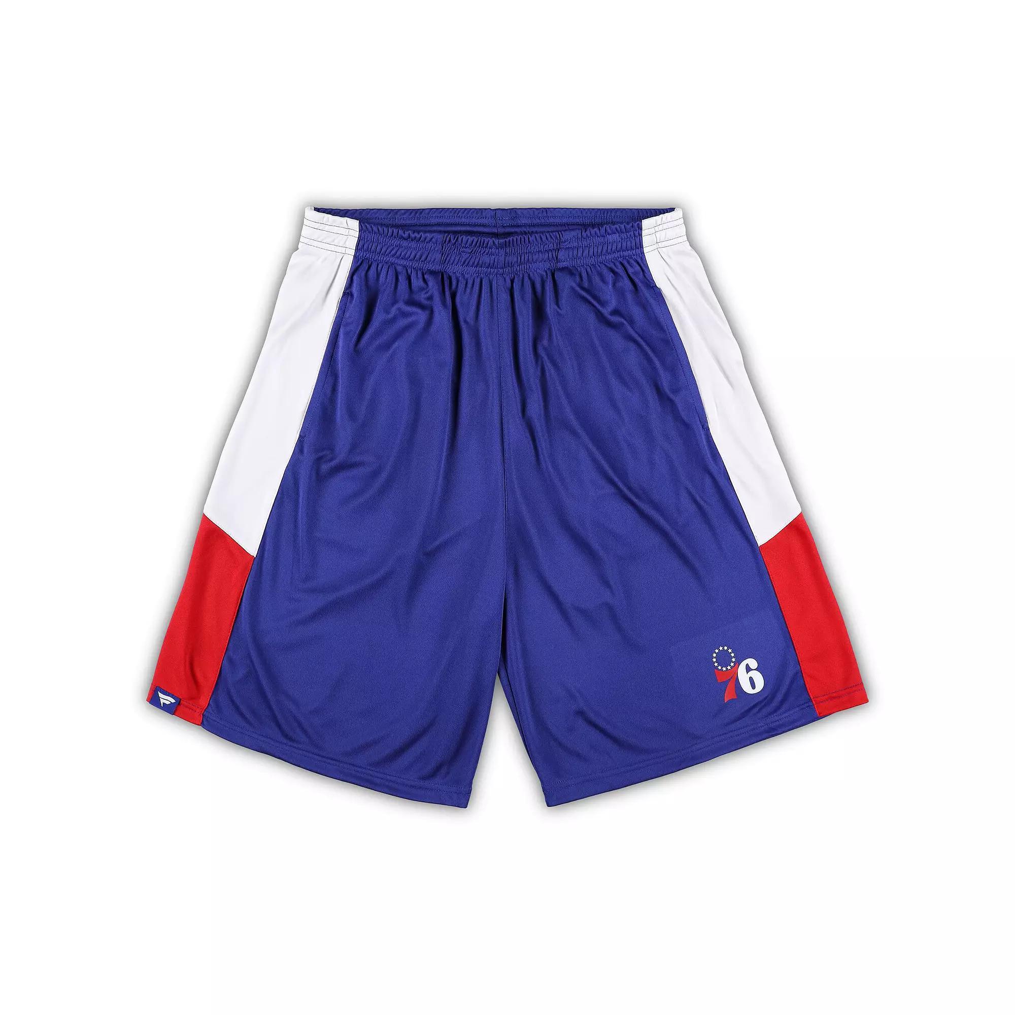 Men's Fanatics Branded Royal Philadelphia 76ers Big & Tall Champion Rush Practice Shorts, Size: 4XLT, 76r Blue Product Image