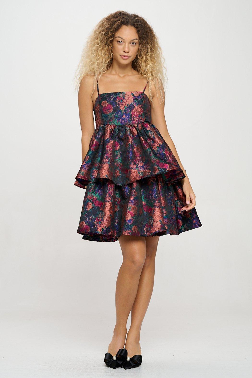Multi Jacquard Tube Dress Product Image