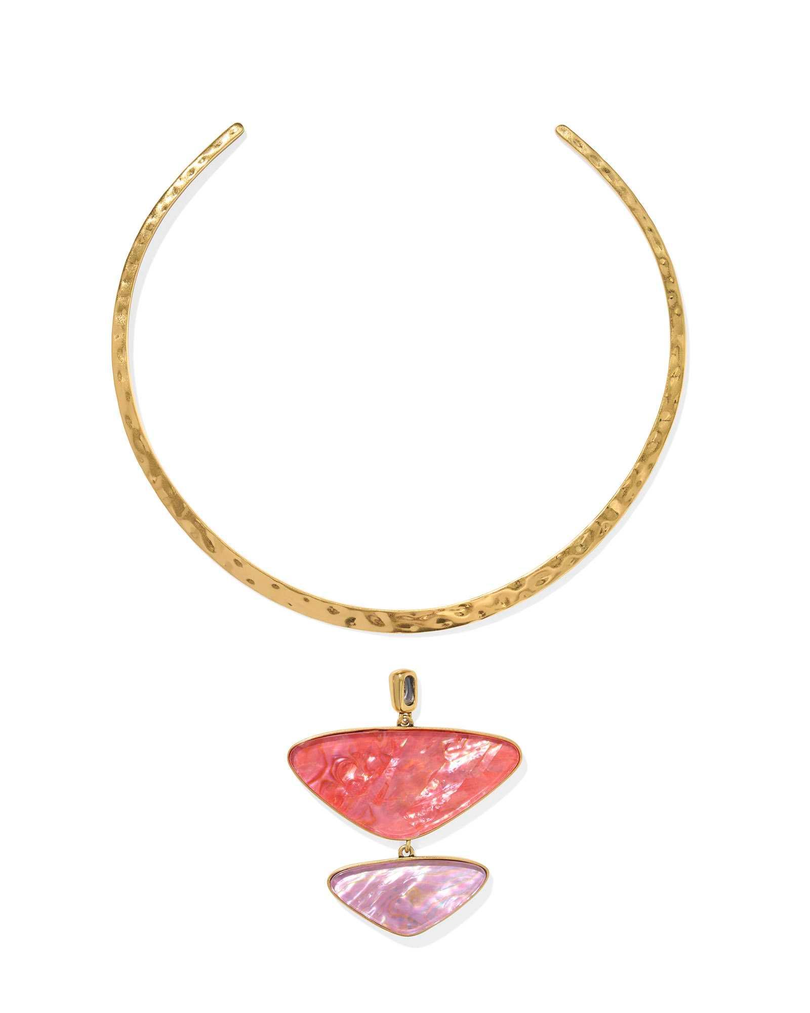 Margot Vintage Gold Statement Necklace Product Image