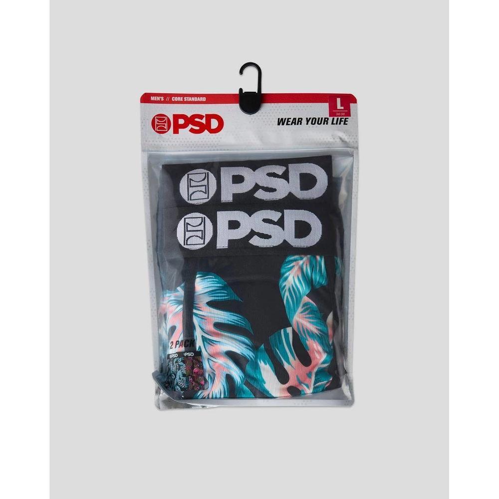 PSD Men's Tropical Flamingo Print Briefs - Blue/Pink Product Image