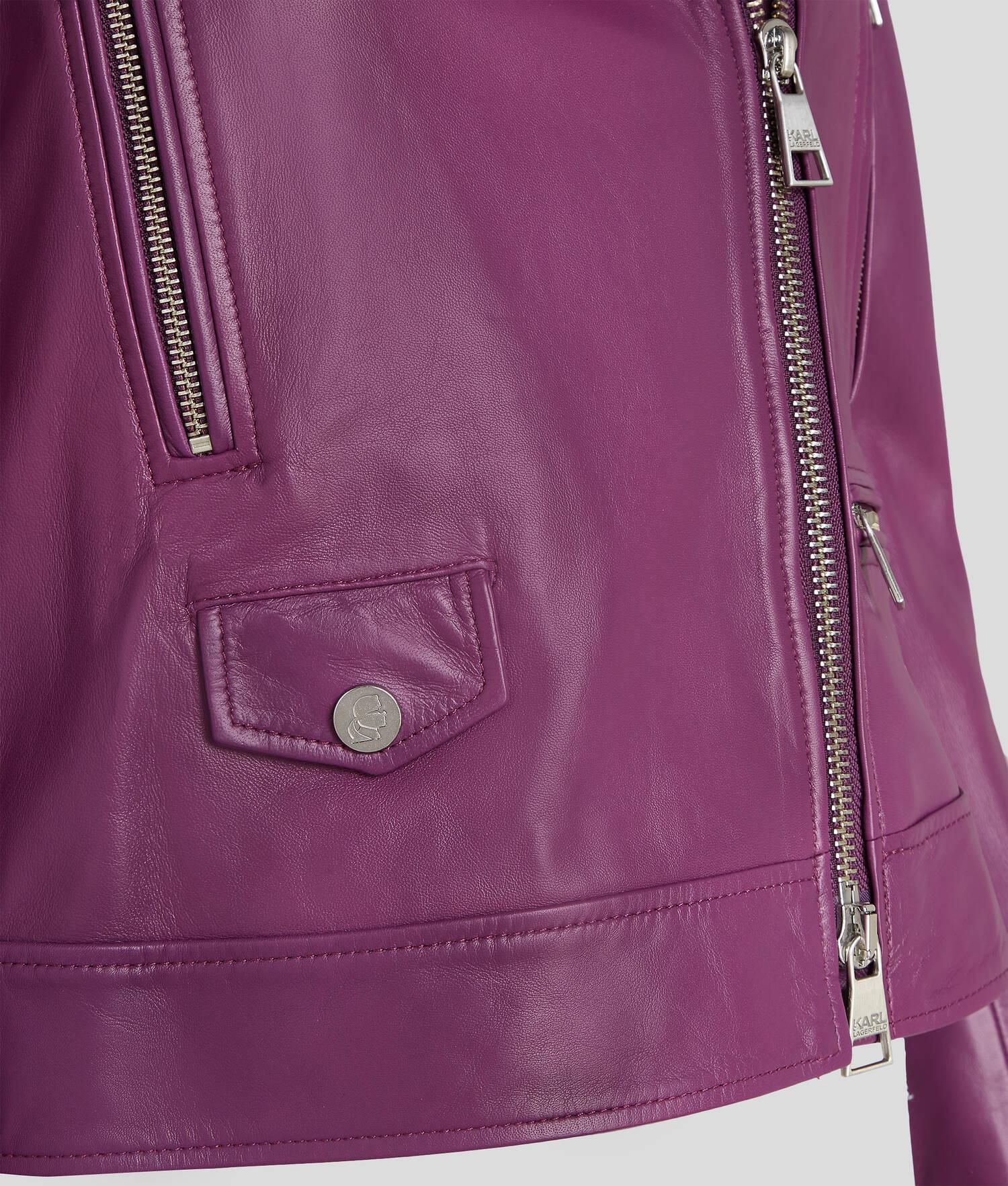 LEATHER BIKER JACKET Product Image