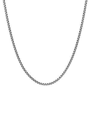 David Yurman Sterling Silver Small Double Box Chain Necklace, 26 Product Image
