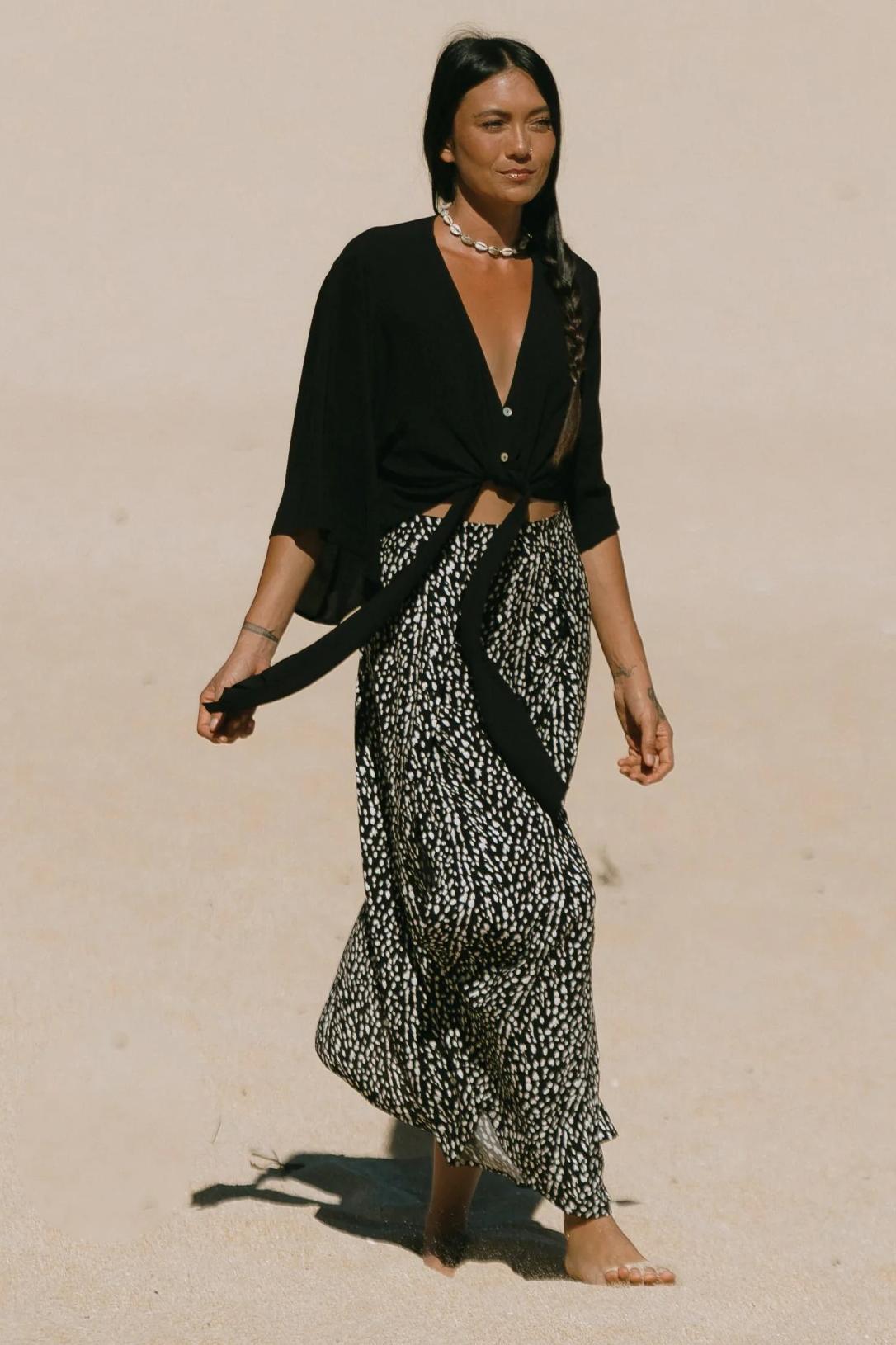 Front Tie Kimono Top Product Image