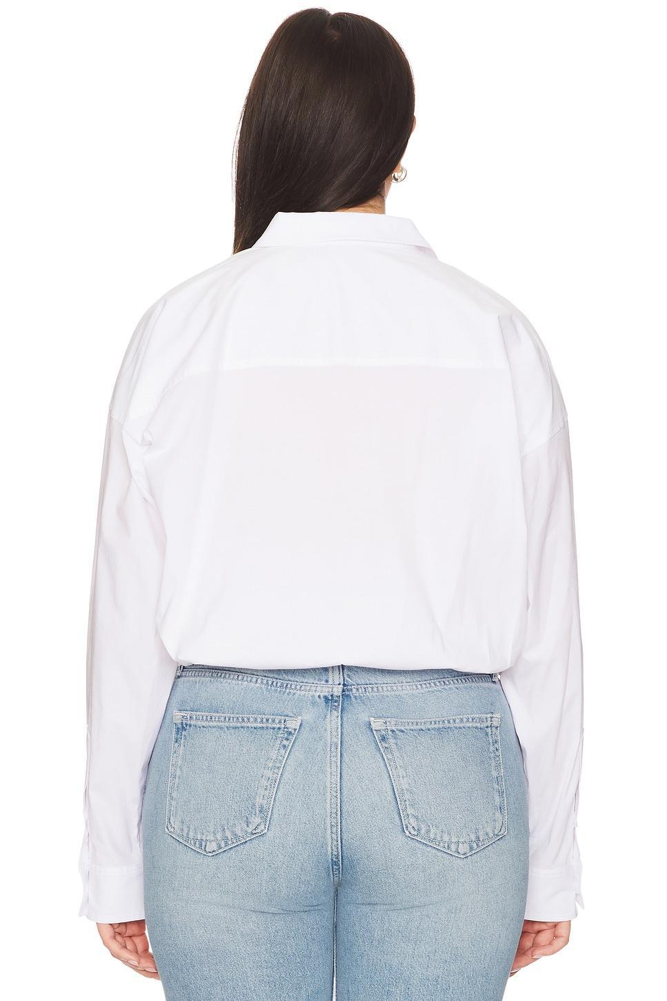 Poplin Bubble Shirt Good American Product Image