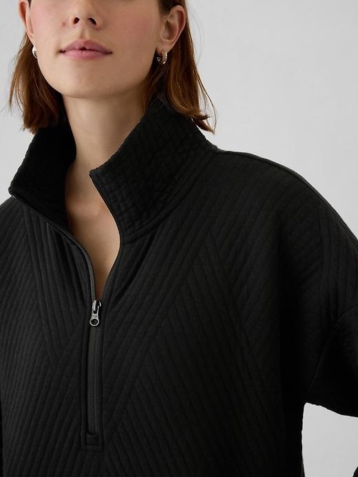 GapFit Quilted Jacquard Half-Zip Pullover Product Image