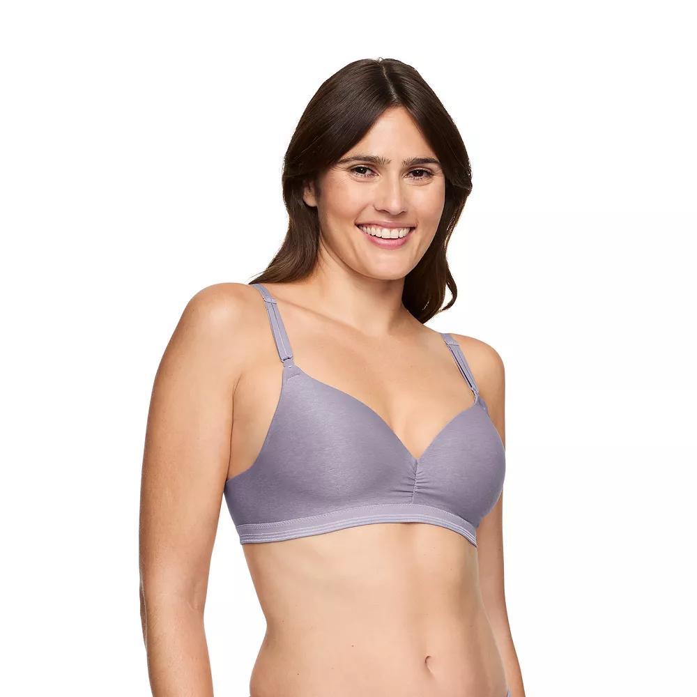 Warners Play It Cool® Stay Cool and Dry Wireless Lift Comfort Bra RN3281A, Women's, Size: 38 C, Purple Gray Product Image