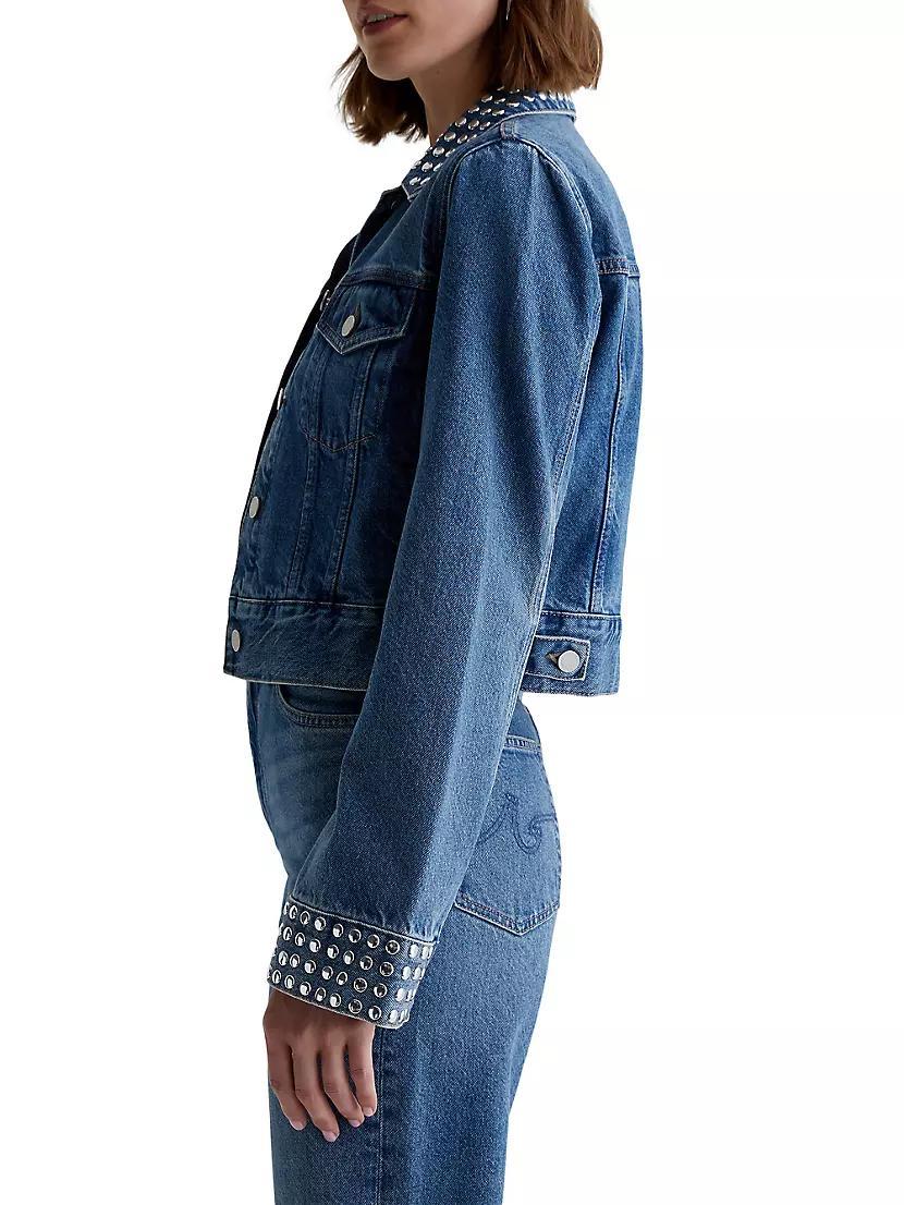 Isa Studded Denim Jacket Product Image