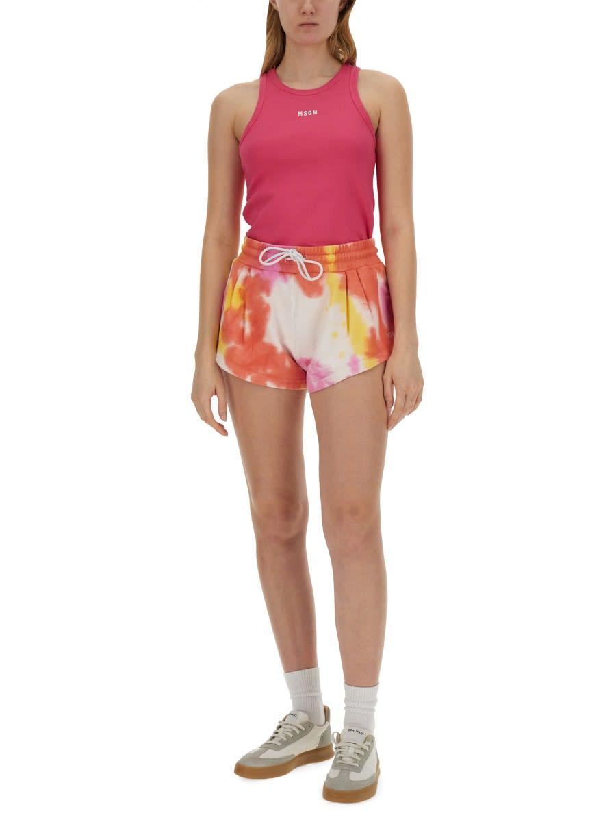 MSGM Fuchsia Cotton Top Product Image