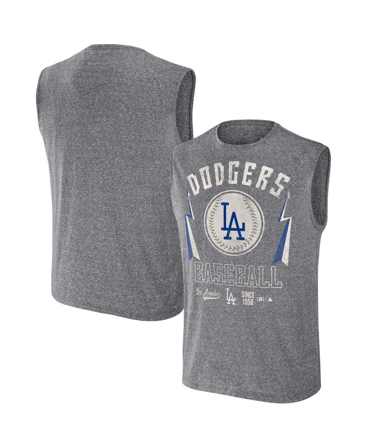 Men's Darius Rucker Collection by Fanatics Charcoal Cleveland Guardians Muscle Tank Top, Size: Small, Grd Charco Product Image