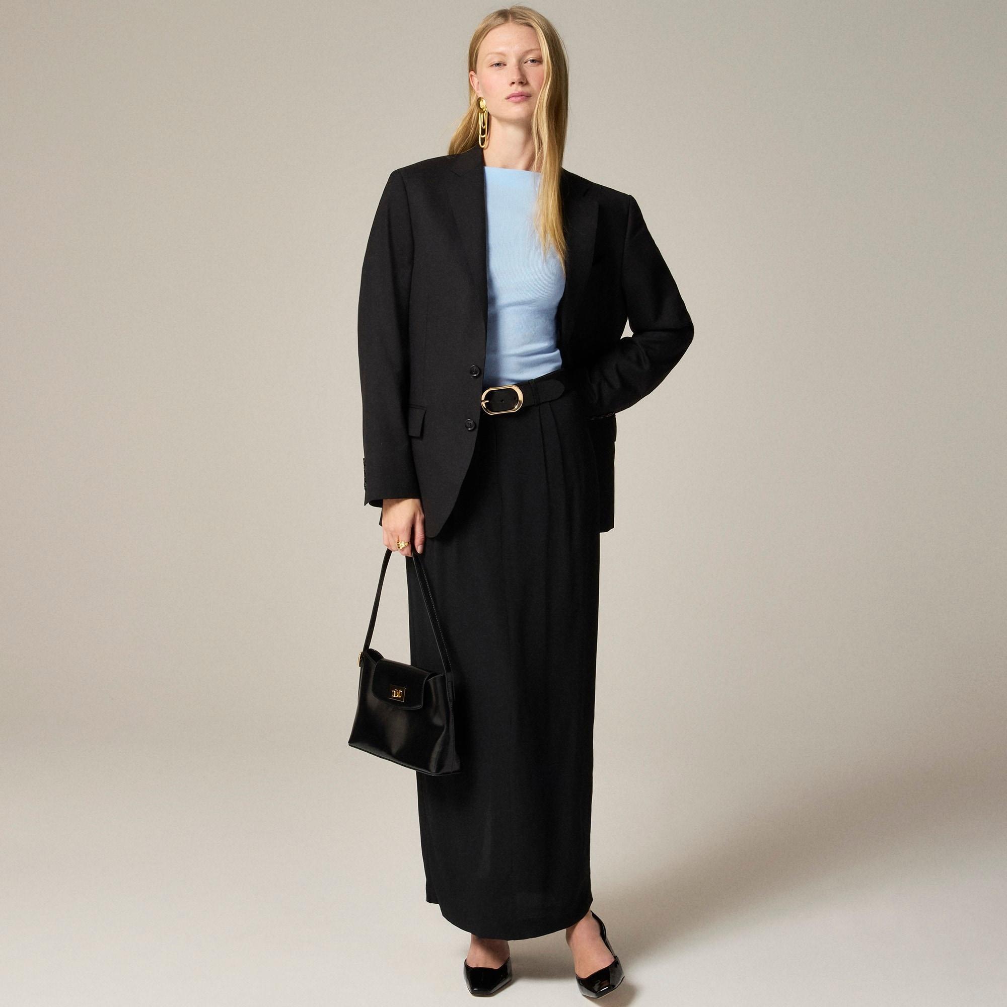 Fine rib boatneck top Product Image